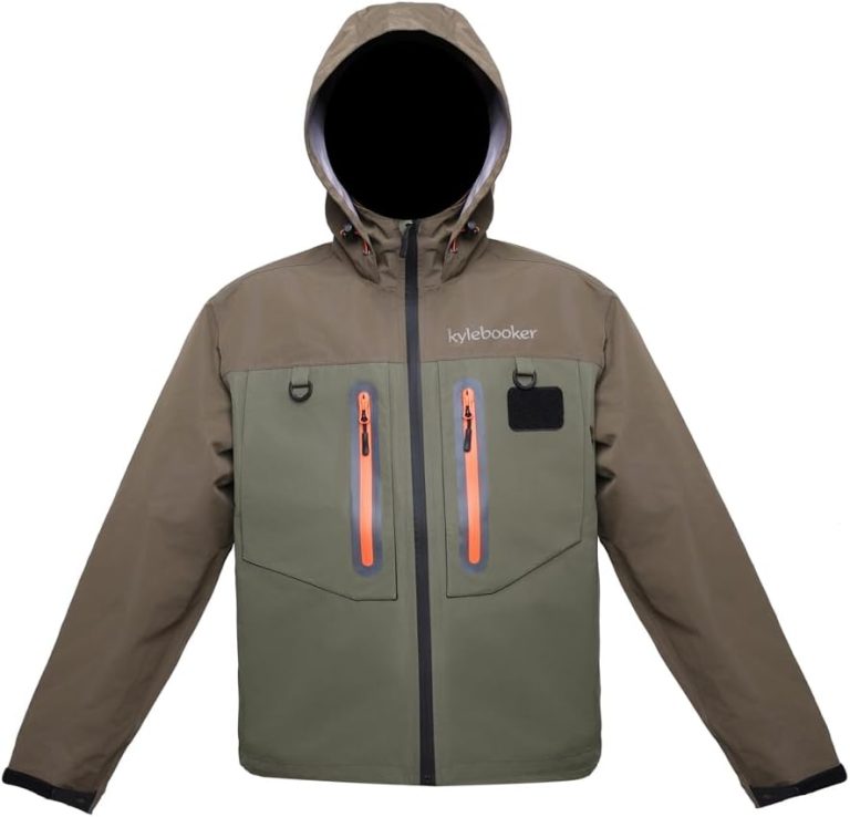 Kylebooker Fly Fishing Wading Jacket Outdoor Activities Waterproof Wader Jackets for Men and Women